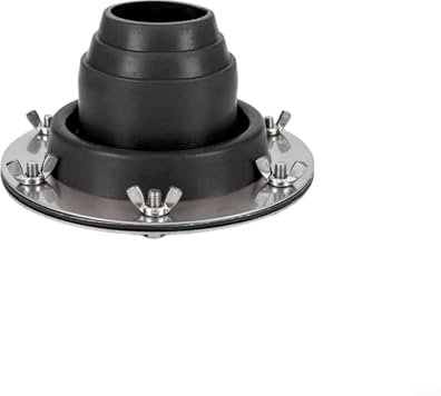 SMZhomeone Kit de chimenea intermitente para tienda de campaña, estufa de camping de yurta, cubierta de silicona antiquemaduras, agujero de chimenea, 340 g, resistente al calor, 280 grados, 4,5-10 cm