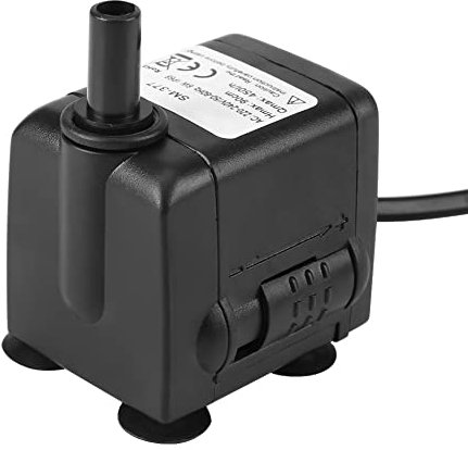 Bomba de Características de Agua, Bombas Al Aire Libre Sumergible Tranquilo 450l H 6W Ultra para la Fuente de Acuario Fish Tank Pool Garden Pond450l Reino Unido (SM-337 Enchufe de la UE)