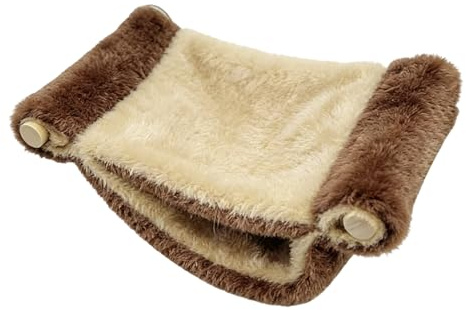 Hamaca con jaula para hámster: cama cálida y transpirable, hamaca de descanso para mascotas pequeñas, accesorio para jaula interior, hámster, ardilla, jerbo, comodidad para dormir, balcón, dormitorio,