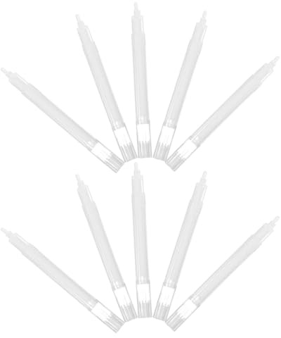 LOPUNER 10 Rotuladores Recargables de Pintura para Grafiti Cuerpo Grueso de Pp y Fibra, Marcador Vacío Blanco para Manualidades y Arte Creativo
