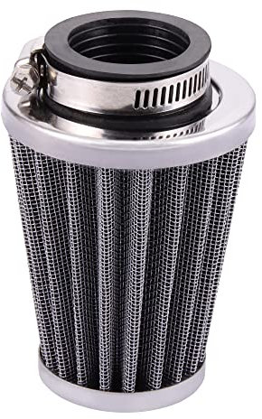 GOOFIT Filtro Aria a Cono Minimoto 35mm Verticale Universale Pit Bike sostituzione per 47cc 49cc 50cc 70cc 90cc 110cc 125cc Motocross Ciclomotoreee Pocket Bike Scooter Quad Nero