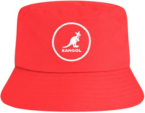 Kangol Secchio di Cotone Cappello a Falda Larga, Rosso (Rojo), M Unisex-Adulto