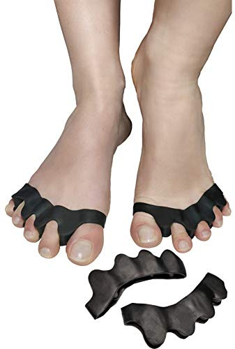 Separadores de dedos de silicona para dedos superpuestos, 4 unidades, para mujeres y hombres, corrección de juanetes, corrección de dedos, alivio del dolor de pies
