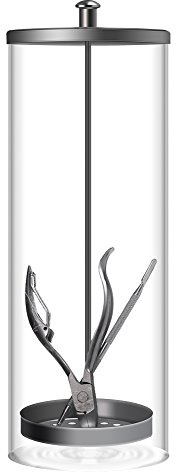Focket desinfektionsburk, 9 tum, PLA_(polylactic acid), SAN_(Styren akrylnitril harts), PE_(polyetylen), för salong sanering små instrument