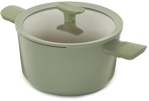 Berghoff Leo Balance großer Kochtopf (24x11,5 cm) - Topf induktion - Suppentopf mit Deckel - Topf groß - Non Stick Pot - Moonmist
