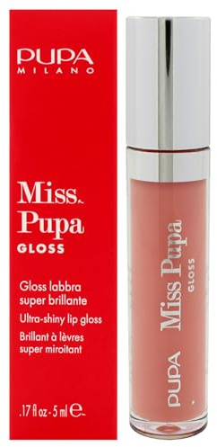 PUPA MILANO Pupa MISS Pupa GLOSS 401 Lovely Pink Lipgloss Ultra Gloss, Sofortiger Volumen-Effekt