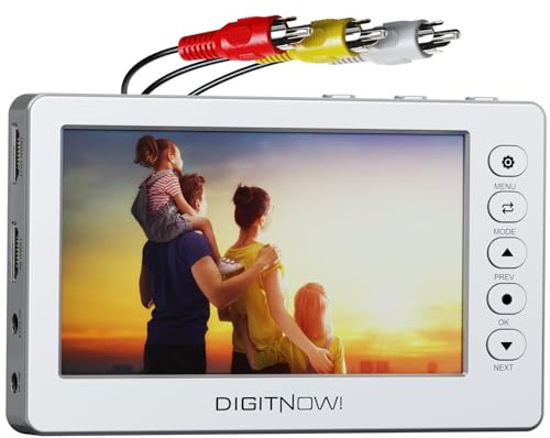 DigitPro VHS to Digital Converter, Video to Digital Converter,1080P Video Converter Machine, Analog to Digital Converter, Video Audio Recording from VCR, VHS, DVD, Mini DV, Tapes, Hi8, Camcorders