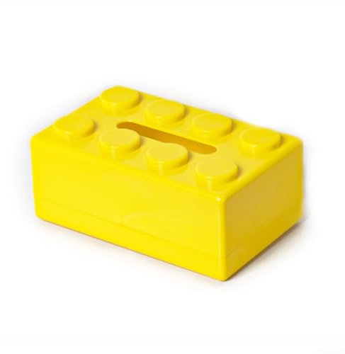 Kreative Taschentuchbox, geeignet für Badezimmer und Büro, organisieren Sie Ihre Taschentücher mit Stil (gelb)