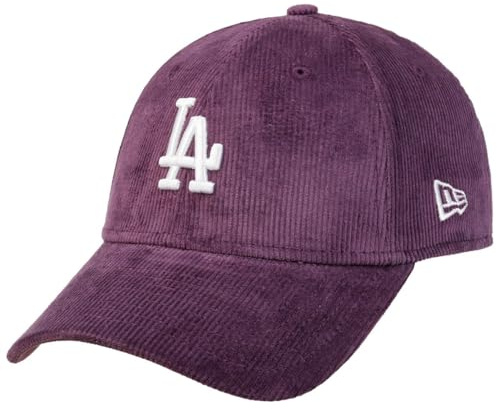 New Era 9Forty Cord LA Dodgers Cap Basecap Baseballcap MLB Cordcap Los Angeles Damen/Herren - mit Schirm, Schirm Herbst-Winter Winter - One Size lila