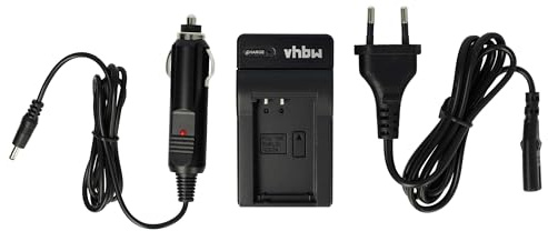 vhbw Cargador Compatible con Nikon Coolpix P1100 cámara videocámara/batería + Adaptador Coche + indicador Carga, 8,4 V