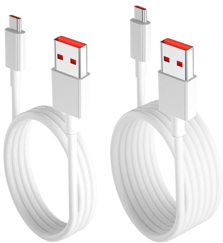 [Confezione da 2] Cavo dati e ricarica USB a USB-C Tipo C 10A lungo 150 cm per telefoni cellulari compatibile universale con qualsiasi dispositivo con ricarica tipo C. Include due unità 51CH018_2