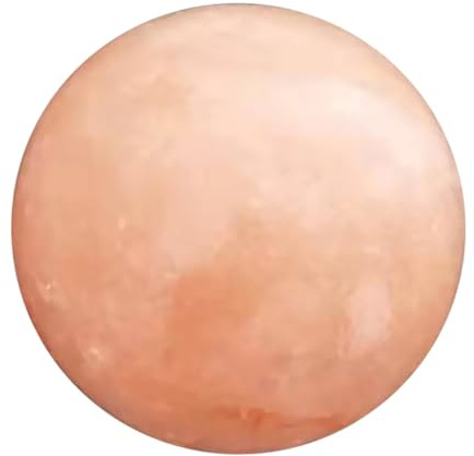 Veemoon Bola de Masaje de Sal Natural de Montaña Piedra Exfoliante Mineral Cristales Naranjas para Spa y Baño Relajante Cuidado Personal y Desintoxicación Piel