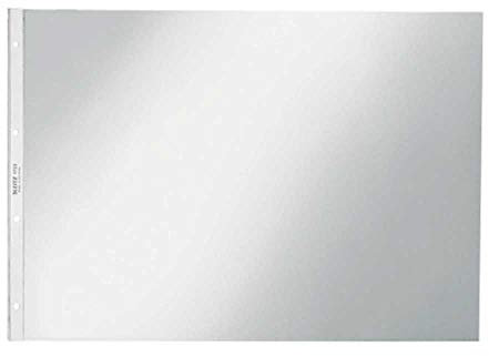 LEITZ Prospekthüllen 4703-00, DIN A 3 quer, oben offen, transparent
