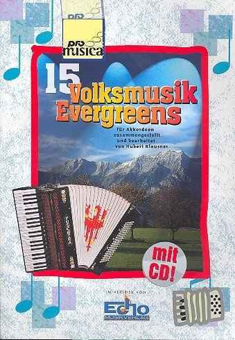15 folksmusik Evergreens (CD): för dragspel