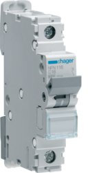 disjoncteur hager - 1 pôle - 2a - 6ka - courbe c - vis / vis
