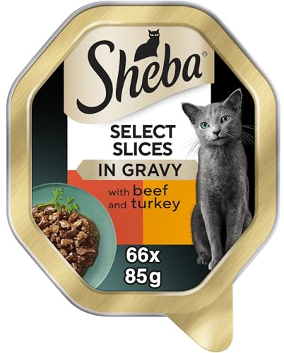 Sheba Fresh & Fine Cat Pouches with Tuna & Cod in Gravy, 22 x 85g