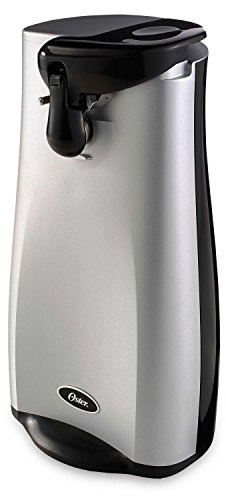 Oster Electric Can Opener with Knife Sharpener, Stainless Steel