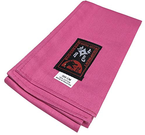 Budodrake Kung-Fu Schärpe Baumwolle pink