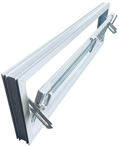 Trobak Kellerfenster weiss 100 x 30 cm Isolierglas UG-Wert 3,3