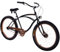 Plumbike - Rider X - Brooklyn - Stadtfahrrad für Männer/Herren - Urbanes Fahrrad mit 26 Rädern und großem Sattel - 7-Gang - mit dicken Reifen - mit Rollenbremse - Schwarz Matt