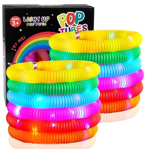 Gvolatee 12 Stück Knicklichter, Leuchten in 3 Modi für Leuchtstäbe, Leuchtstab, Leuchtspielzeug Kinder, Leuchtstäbe Partyzubehör, Leuchtstäbchen, Knicklicht Tubes für Geburtstags Festival Weihnacht