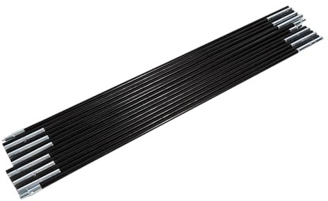 1 Set Fiberglas-Zeltstangen, 2 Stück Outdoor-Camping-Fiberglasstangen, Doppel-Zeltstangen-Stützrahmen-Set, universal, Faltbare Zeltstangen, Ersatz für Markisenstangen, Camping,