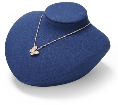 Oirlv Jewellery Display Bust Velvet Jewellery Storage Chest Necklace Display Bust Necklace Storage Chest for Pendant Storage and Display