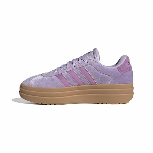 Adidas Women's Vl Court Bold Sneaker, Powder Plum/Preloved Purple/Aurora Plum, 4 UK