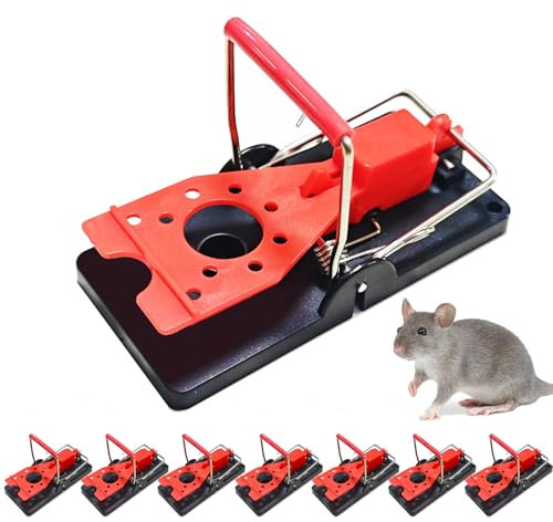 8 Pièces Piege a Rat Professionnel,Clips de Piege a Souris Efficace, Piège Souris Reutilisable, Tapetteà, Tapetteà Plastique,Convient à la Cuisine, au Salon, à l'entrepôt