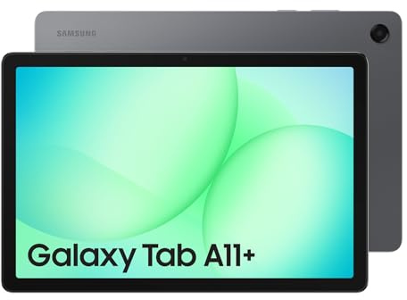 Samsung Galaxy Tab A11+, Android Tablet, AI Features, Sleek and Modern Design, 11 Inch 90Hz Display, 256GB Storage, 8GB Memory, With Dolby Quad Speakers, Grey, 3 Year Extended Warranty (UK Version)