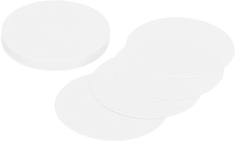 QUARKZMAN 24 Pezzi Cerchi Di Cartoncino, 2 Pollici Ritagli Rotondi Carta Spessa Cerchi Di Cartone Per Lavoretti Forniture Per Pittura Progetti Fai Da Te Decorazioni Per Bacheche, Bianco