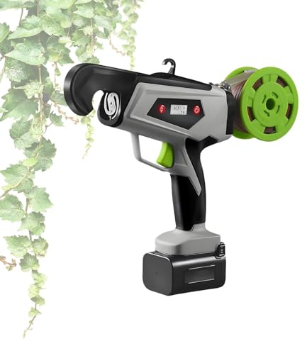 Acentesoft Máquina atadora 25mm Atadora automática Herramienta para Atar Plantas Máquina atadora para horticultura Recargable para viñas, Tomates y huertos