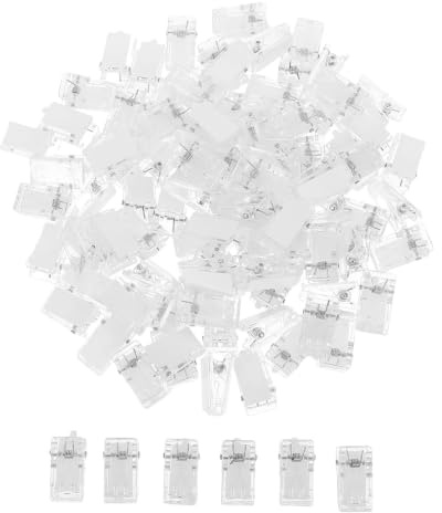 Generic 100 St Transparenta Självhäftande Klämmor för Vägg Plastklämmor med Stark Fästyta för Hängande Affischer Fotopresentation Kontorsdekoration och Organisering