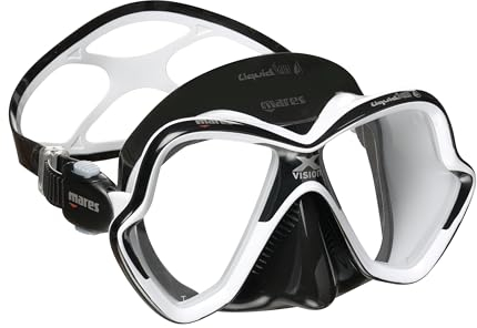 Mares Erwachsene X-Vision Ultra LiquidSkin Tauchermaske, White/Black, One Size