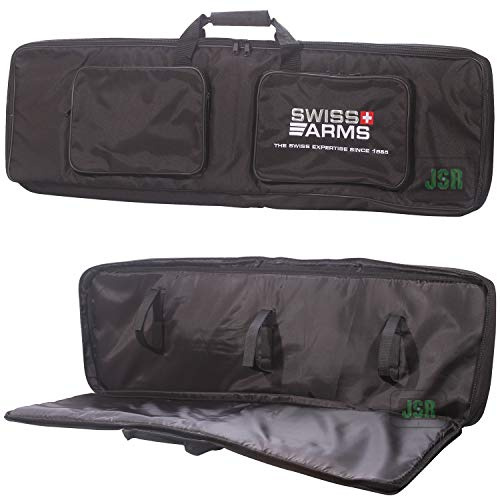 Swiss Arms 100cm Black TACTICAL RIFLE CASE Air Gun Airsoft Soft Air Mat Slip Bag