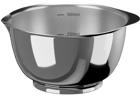 Rosti Margrethe Rührschüssel, Teigschüssel, Metallschüssel, Salatschüssel, Schüssel 0,5 Liter aus Edelstahl