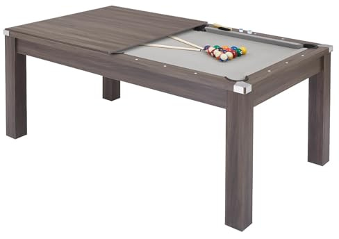 Pureline 6ft Pool & Dining Table (Driftwood/Grey)