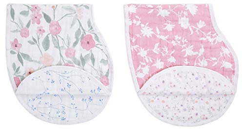 aden + anais Babero Burpy para bebé, 100% muselina de algodón, 4 capas de paño para eructos multiusos, trapo para eructos súper suave y absorbente para bebés, recién nacidos y niños pequeños, paquete