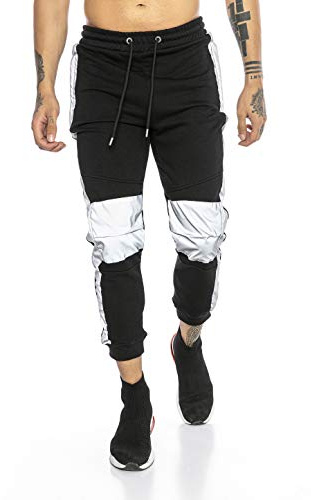 Pantalon de survêtement pour Hommes Jogging Sweat-Pants Streetstyle Noir M