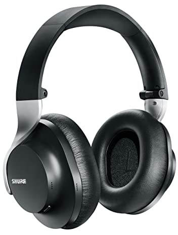 Shure AONIC 40 sur-Oreille sans Fil Bluetooth Bluetooth Bruit Amélioration des Écouteurs avec Microphone, Autonomie de 25 Heures, Iphone et Android Compatible - Noir