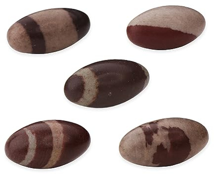 NKlaus Shiva Lingam 14926 Lot de 5 symboles sacrés d'attachement spirituel Env. 3 cm