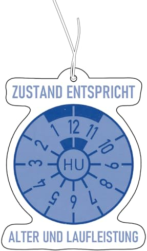 Duftbaum mit TÜV Motiv, Auto Tuning Lufterfrischer Set - 2x Duftspender und Duftanhänger