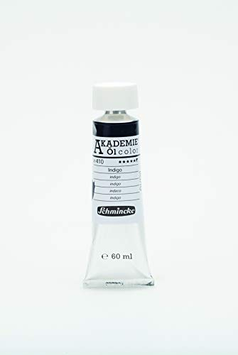 Schmincke – AKADEMIE® Öl color, feine Künstler-Ölfarben, Indigo, 41 410 011, 60 ml Tube, höchst lichtecht, Ölmalerei