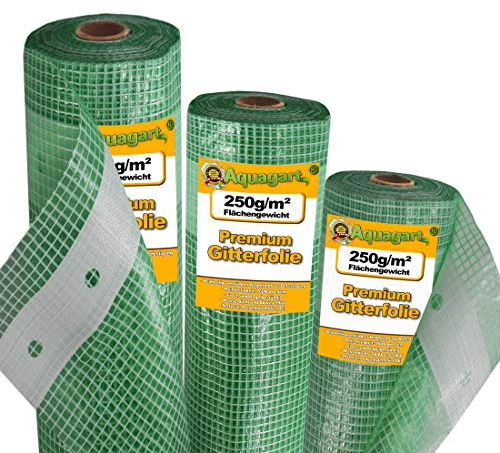 Bâche grillagée 12 m, bâche de jardin, bâche pour serre, bâche pour châssis de couche 3m de large