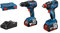 Bosch Professional 18V System Combo Kit: Drehschlagschrauber GDX 18V-200 + Bohrschrauber GSR 18V-55 (inkl. 2x 4.0Ah GBA 18V Akku, Schnellladegerät GAL 18V-40, L-Case)