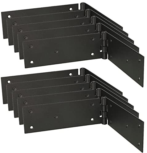 KOTARBAU® Set di 10 cerniere per porte, per mobili, 300 x 50 mm, colore: nero