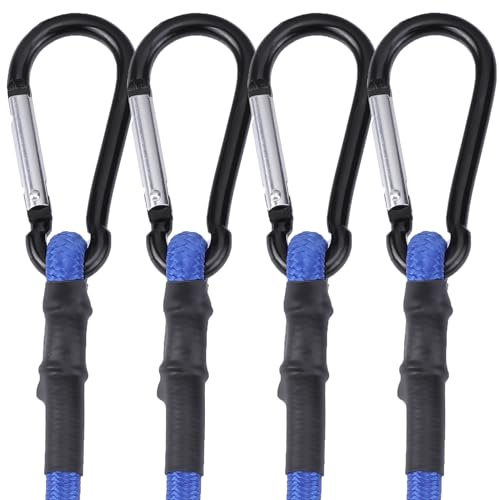 WORKPRO 24 Bungee Cords with Hooks, 4 Pack Heavy Duty Outdoor Bungee Strap