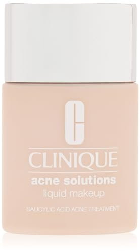 Clinique Anti-Blemish Solutions Liquid Foundation Makeup With Salicylic Acid For Dry Combination To Oily Skin Types | Medium Coverage, Natural Matte Finish