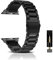 SeNool Bracelet pour Apple Watch 49mm 46mm 45mm 44mm 42mm Series 10/Series 9/8/7/6/5/4/3/2/1/Ultra 2, Métalliques Acier Inoxydable Remplacement Band Bracelet pour Apple iWatch/SE/SE 2-Noir