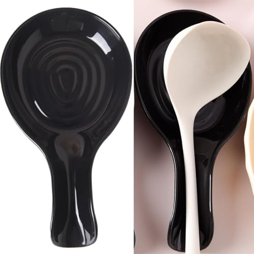 2 Pack Spoon Rest Kitchen Plastic Spoon Holder le Creuset Spoon Rest